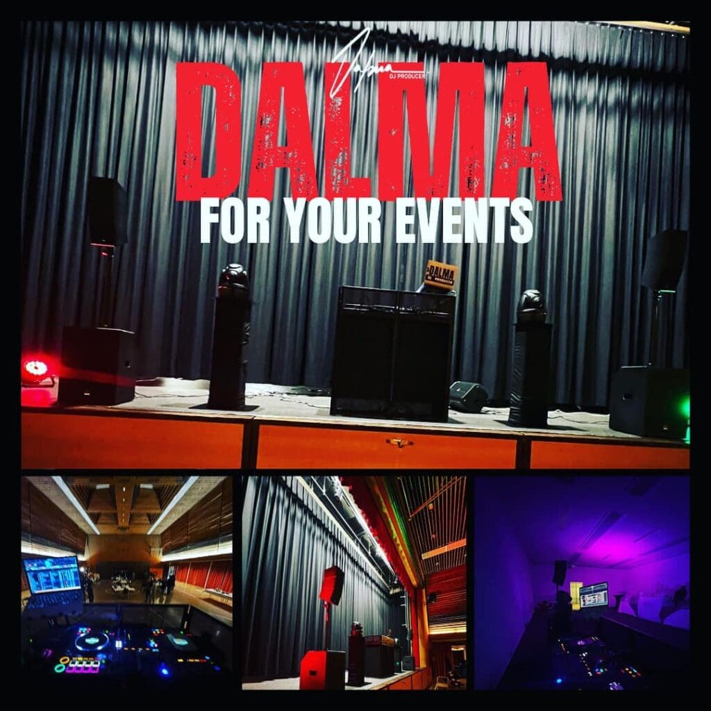 DJ Dalma, lights & setup